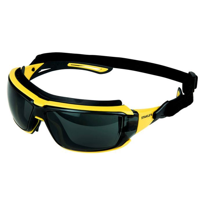 Захисні окуляри Stanley Rubber Gasket, тоновані, полікарбонатні, з м'якими гумовими дужками (SYE15-21D) зображення 2