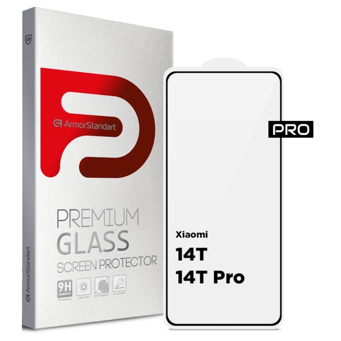 Скло захисне Armorstandart Pro Xiaomi 14T / 14T Pro Black (ARM79330)