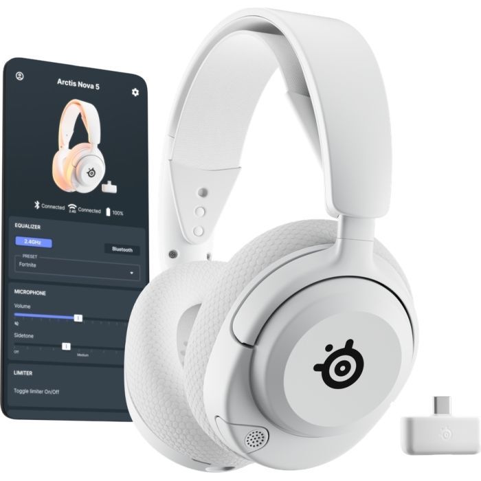 Наушники SteelSeries Arctis Nova 5 MultiPlatform White (61671) изображение 6