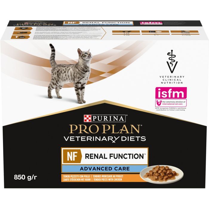 Влажный корм для кошек Purina Pro Plan Veterinary Diets NF Renal Function Advanced Care При патологии почек С курицей 10 x 85 г (7613287873644) изображение 3