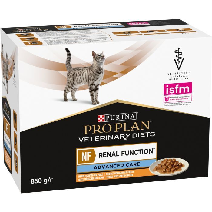 Влажный корм для кошек Purina Pro Plan Veterinary Diets NF Renal Function Advanced Care При патологии почек С курицей 10 x 85 г (7613287873644) изображение 4