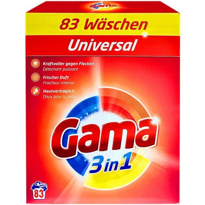 Стиральный порошок Gama 3 in 1 Universal 5.4 кг (8435495837732)