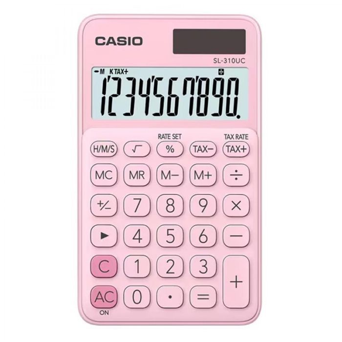 Калькулятор Casio SL-1000SC-PK-W-EP, розовый (CALC-CAS-SL-310UC-PK)