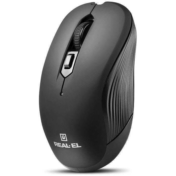 Мышка REAL-EL RM-331W Wireless Black (EL123200044) изображение 2