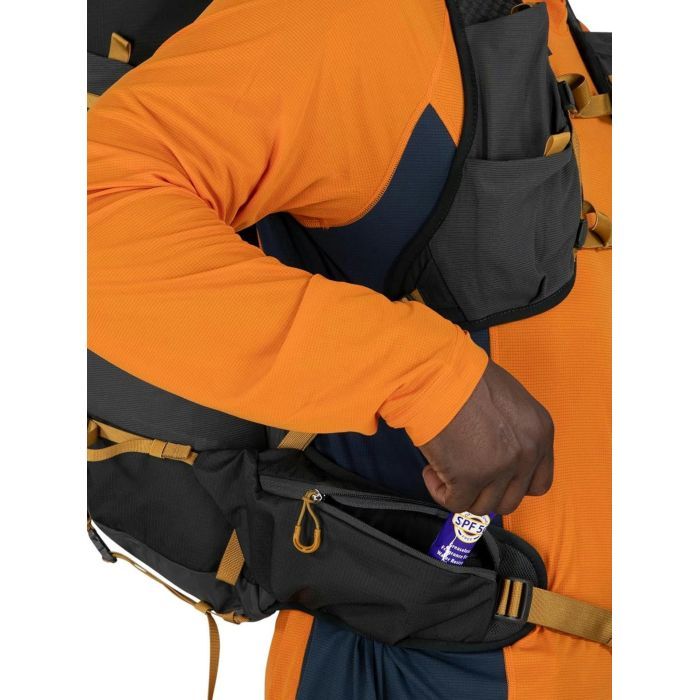 Рюкзак туристичний Osprey Talon Velocity 30 dark charcoal/tumbleweed yellow - L/XL - чорний (009.3542) зображення 12