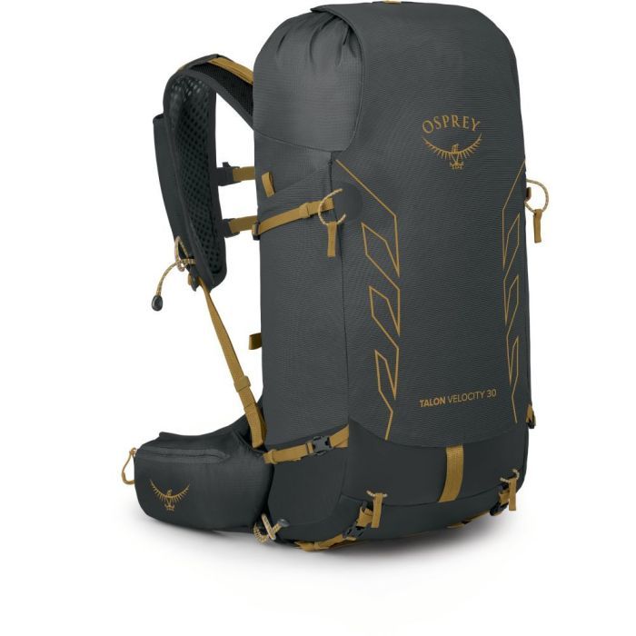 Рюкзак туристичний Osprey Talon Velocity 30 dark charcoal/tumbleweed yellow - L/XL - чорний (009.3542)