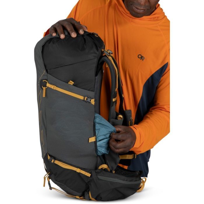 Рюкзак туристичний Osprey Talon Velocity 30 dark charcoal/tumbleweed yellow - L/XL - чорний (009.3542) зображення 9