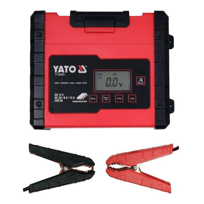 Зарядное устройство для автомобильного аккумулятора Yato YT-83003