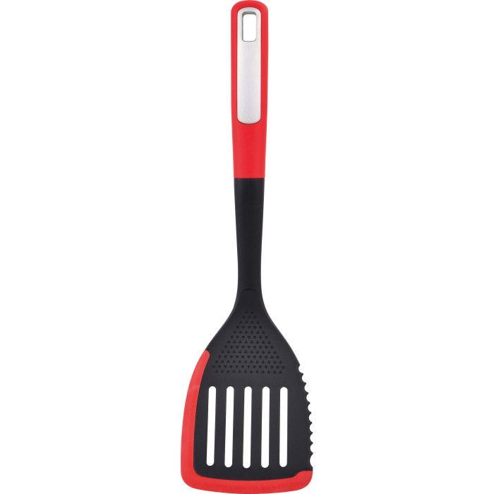 Лопатка кухонная Bergner Mars з прорізами, 34.8 см (BG-38875-RD)