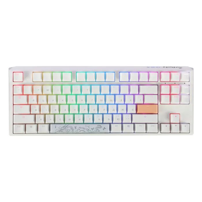 Клавиатура Ducky One 3 TKL Cherry MX Blue RGB UA USB Black (DKON2187ST-CUAPXCLAWSC1)