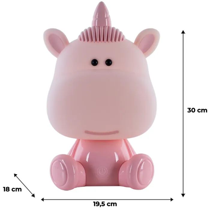 Ночник Kite Светильник LED с аккумулятором Unicorn, розовый (K24-491-1-2) изображение 6