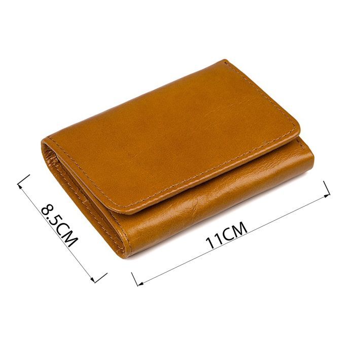 Кошелек Vintage Кожаный Рыжий (14597) изображение 3