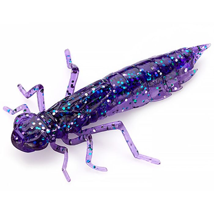 Силикон рыболовный FishUP Dragonfly 0.75" 060 - Dark Violet/Peacock&Silver (12шт/уп) (1864.04.74)