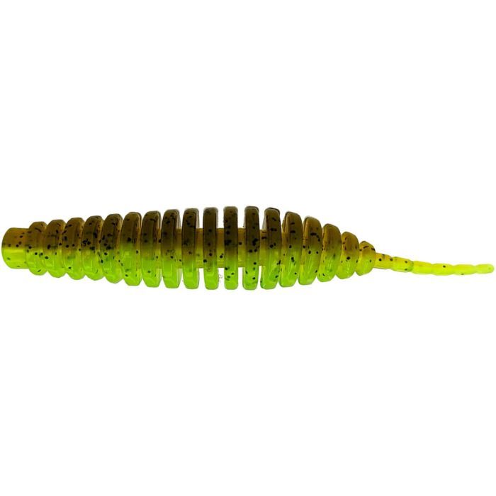 Силікон рибальський FishUP Tanta 3" 204 - Green Pumpkin/Chartreuse (6шт/уп) (1862.00.18)