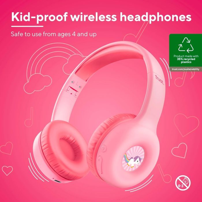 Наушники Trust Nouna Kids Wireless Blue (25275) изображение 2