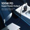 Зарядное устройство Ugreen 3xUSB 130W (2xUSB-C+USB-A) QC 3.0 black (CD293) (90413) изображение 4