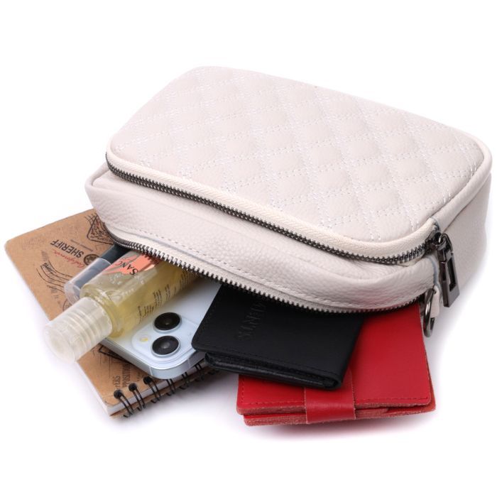 Сумка Vintage Из натуральной кожи Белая (22633) изображение 10