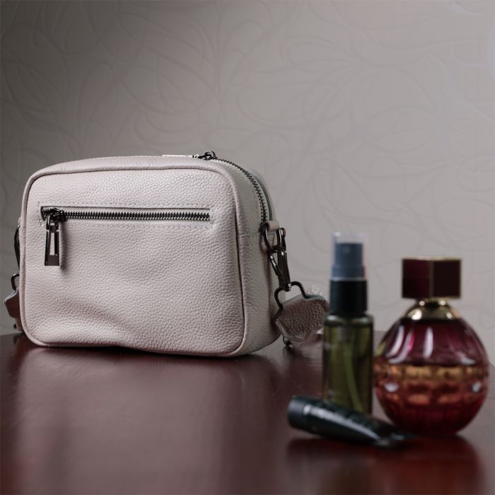 Сумка Vintage Из натуральной кожи Белая (22633) изображение 12