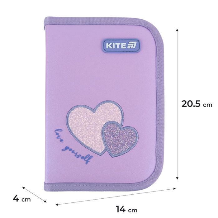 Пенал Kite 621 Sweetheart, 1 відділення, 1 відворот (K25-621-1) изображение 2