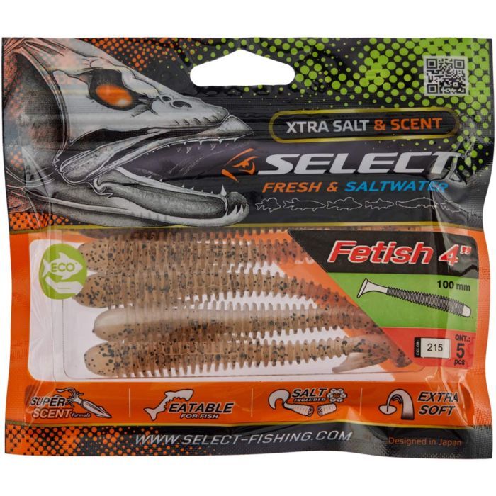 Силикон рыболовный Select Fetish 4" col.999 (5 шт/упак) (1870.04.24) изображение 2