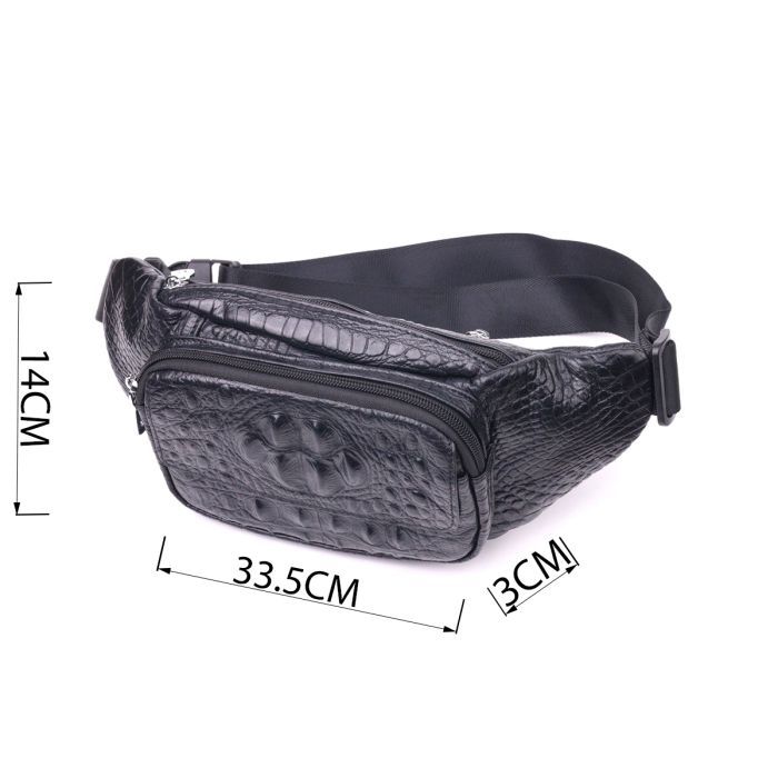 Сумка Vintage Из натуральной кожи Черная (21297) изображение 3