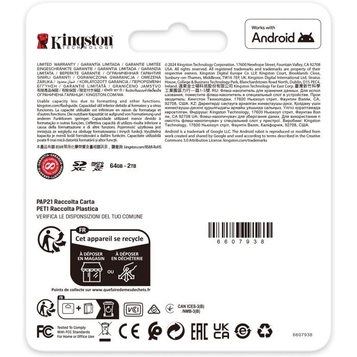 Карта памяти Kingston 512GB SDXC сlass 10 UHS-I U3 V30 Canvas Go Plus G4 (SDG4/512GB) изображение 4