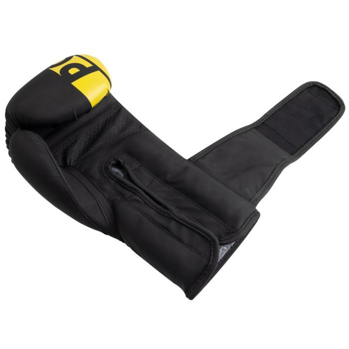 Боксерські рукавички PowerPlay 3086 Matt Challenger Чорно-Жовті 14 унцій (PP_3086_14oz_Bl/Yellow) зображення 6