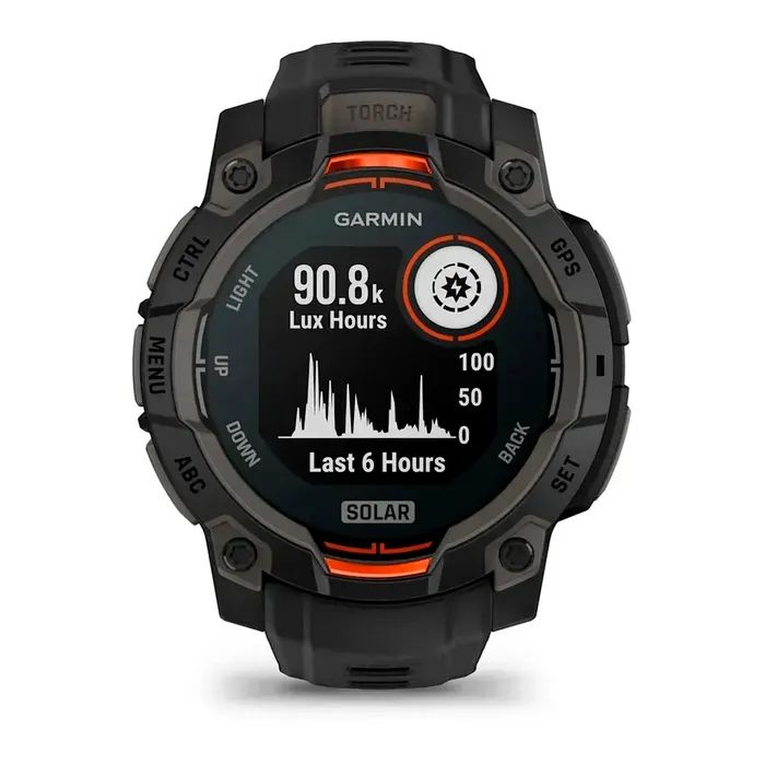 Смарт-часы Garmin Instinct 3, 45mm, Solar, Black Bezel with Black Band, GPS смарт-годинник (010-02934-00) изображение 2