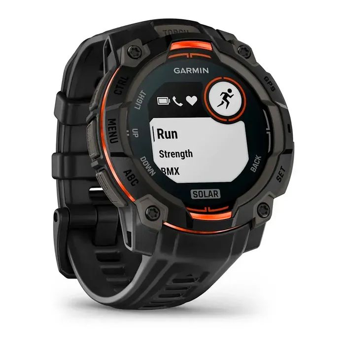 Смарт-часы Garmin Instinct 3, 45mm, Solar, Black Bezel with Black Band, GPS смарт-годинник (010-02934-00) изображение 3