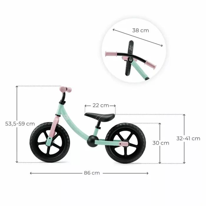 Беговел Kinderkraft 2Way Next Candy Mint (KR2WAY25MIN0000) (5902533927463) изображение 7