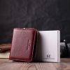 Гаманець ST Leather З натуральної шкіри Бордовий (22551) зображення 11