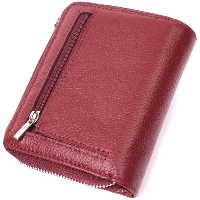 Гаманець ST Leather З натуральної шкіри Бордовий (22551) зображення 2