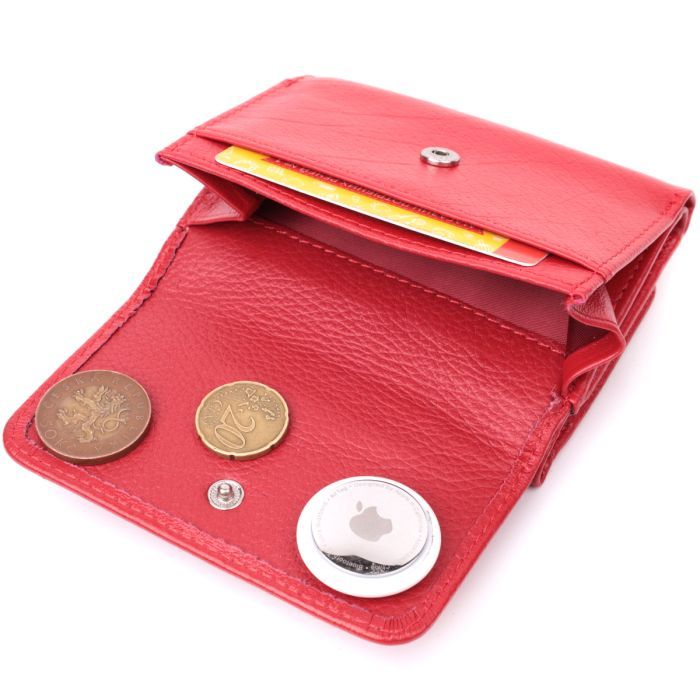 Гаманець ST Leather Шкіряний Червоний (22505) зображення 7