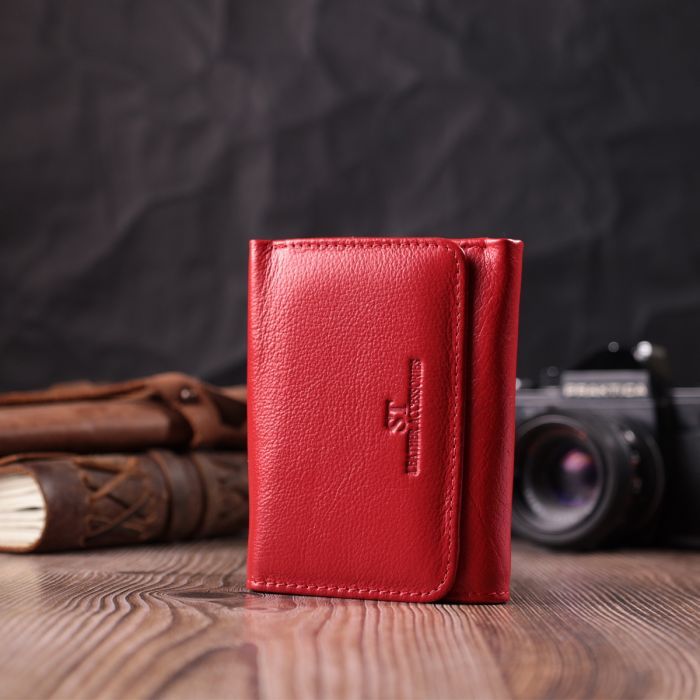 Гаманець ST Leather Шкіряний Червоний (22505) зображення 8