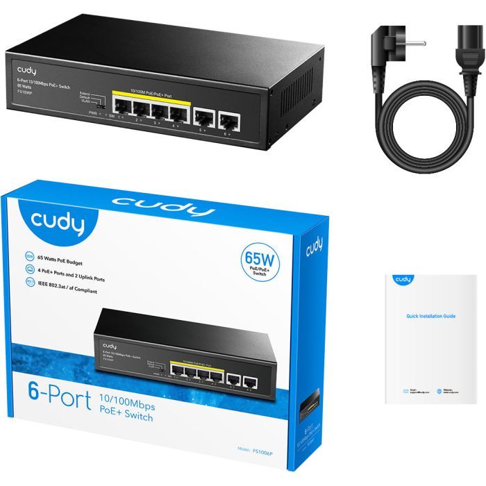 Коммутатор сетевой Cudy FS1006P изображение 4