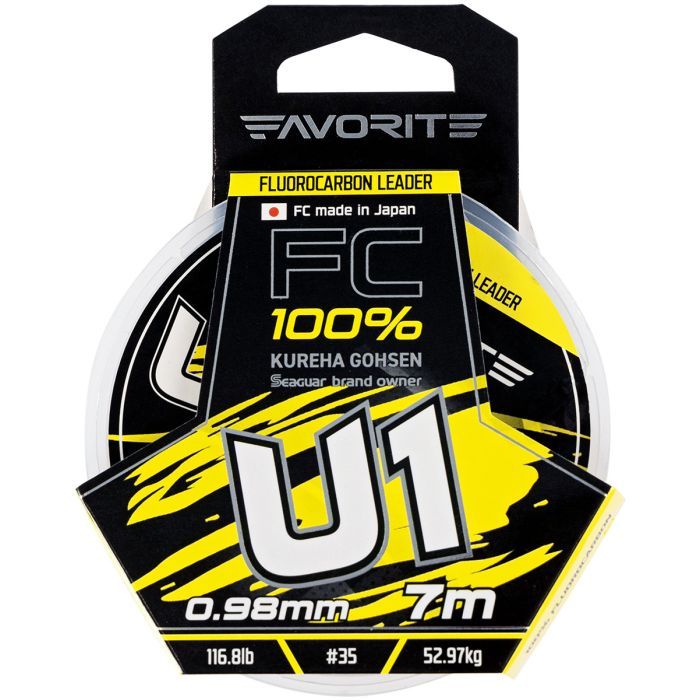 Флюорокарбон Favorite U1 FC 7m 16/0.66mm 59.2lb/26.87kg (1693.11.91) изображение 2