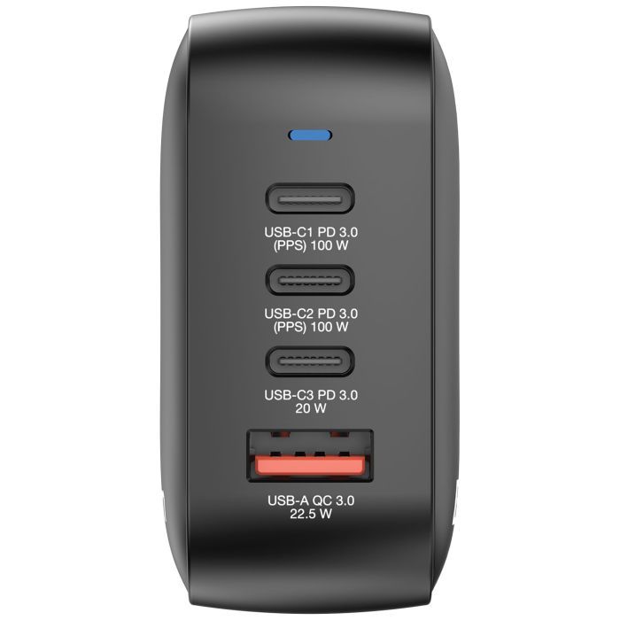 Зарядний пристрій Verbatim MiniGaN 100 W 4 ports (3xUSB-C/1xUSB-A) (32231) зображення 3