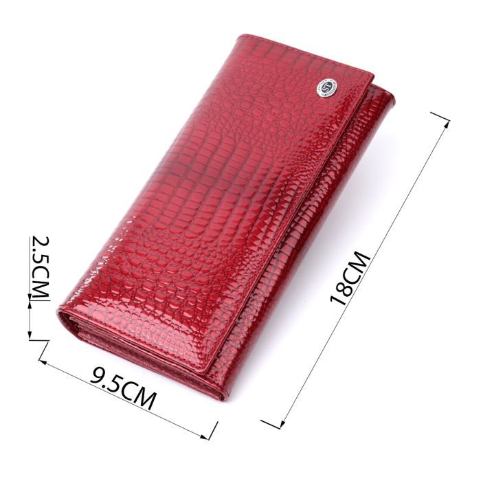 Кошелек ST Leather Из натуральной кожи Красный (22717) изображение 3
