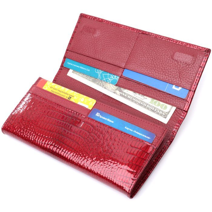 Кошелек ST Leather Из натуральной кожи Красный (22717) изображение 6