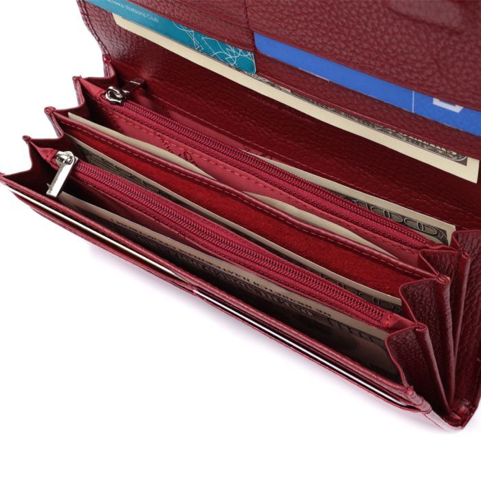 Кошелек ST Leather Из натуральной кожи Красный (22717) изображение 8