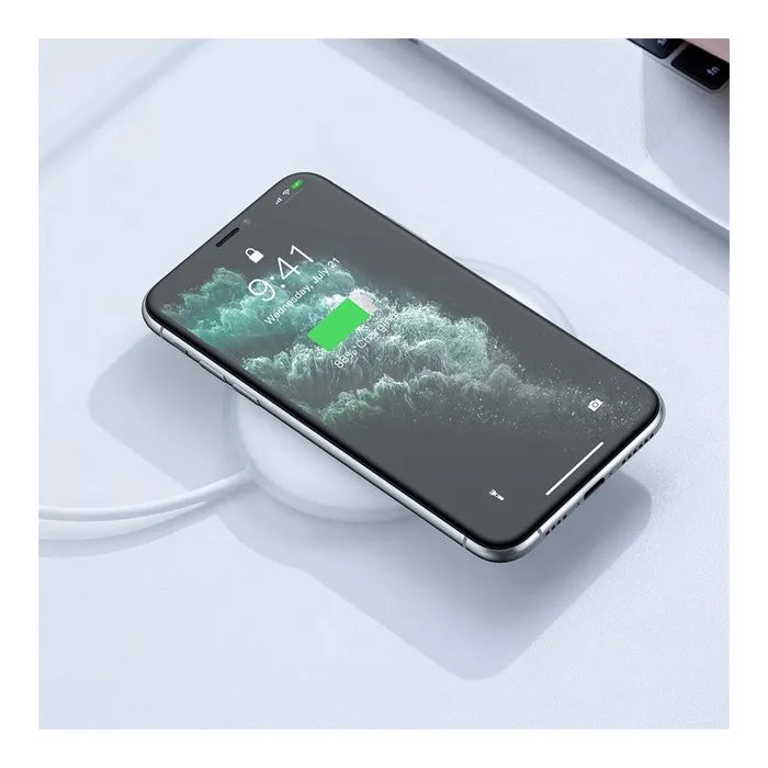 Зарядное устройство Baseus Jelly wireless charger 15W White (WXGD-02) изображение 7