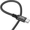 Дата кабель USB-C to USB-C 1.0m 60W nylon X14 black HOCO (6931474752215) зображення 4