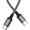 Дата кабель USB-C to USB-C 1.0m 60W nylon X14 black HOCO (6931474752215) зображення 6