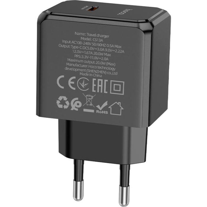 Зарядний пристрій HOCO CS13A Ocean USB-C PD20W Black (6942007603805) зображення 2