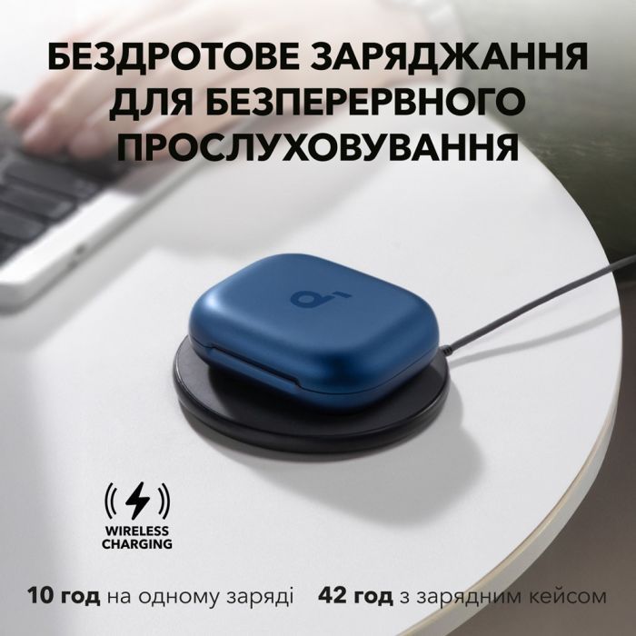 Навушники Anker SoundСore AeroFit 2 Blue (A3874G31) зображення 9