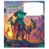 Тетрадь Школярик Great world 12 листов косая линия (012-3533C) изображение 2
