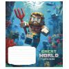 Тетрадь Школярик Great world 12 листов косая линия (012-3533C) изображение 5