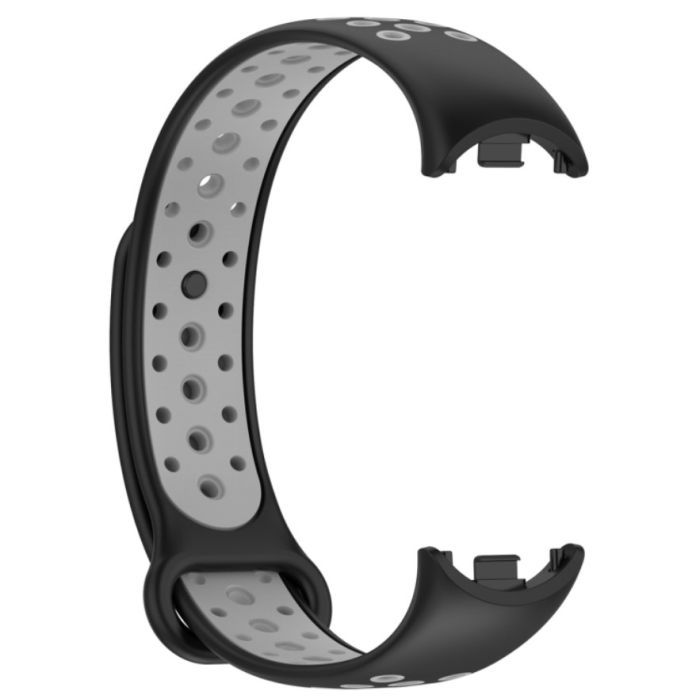 Ремінець до фітнес браслета BeCover Vents Style для Xiaomi Mi Smart Band 10 Black-Green (713629) зображення 5
