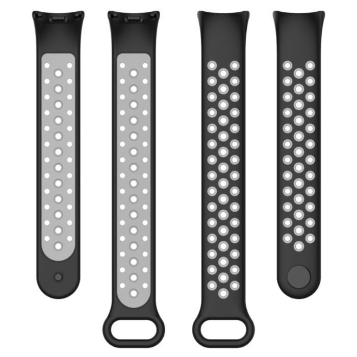 Ремінець до фітнес браслета BeCover Vents Style для Xiaomi Mi Smart Band 10 Black-Green (713629) зображення 6