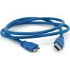 Дата кабель USB 3.0 AM to Micro B 1.0m blue Voltronic (YT-3.0AM\Micro-B-1.0BL)
